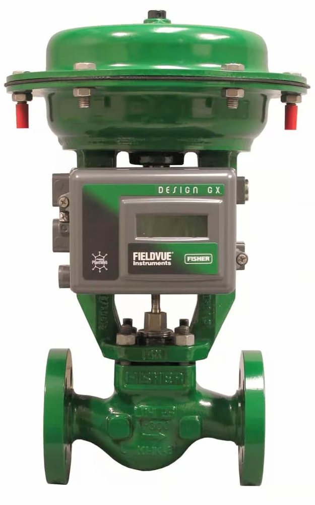 Compact control valve with a digital positioner