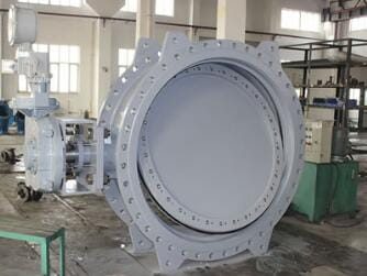 Large-diameter butterfly valve