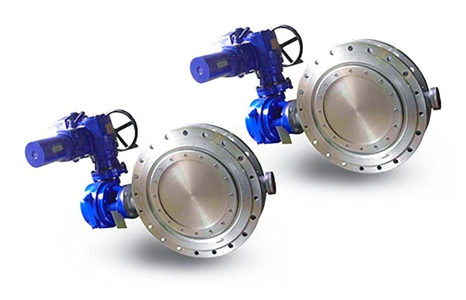 Actuated butterfly valves
