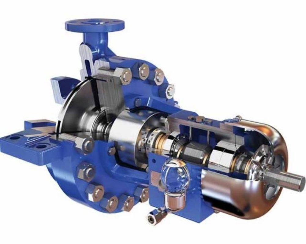 Cutaway of an API process pump