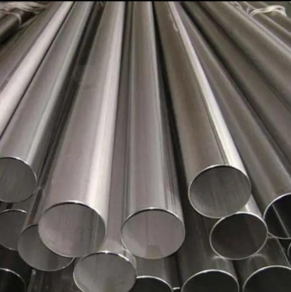 Polished stainless steel pipes