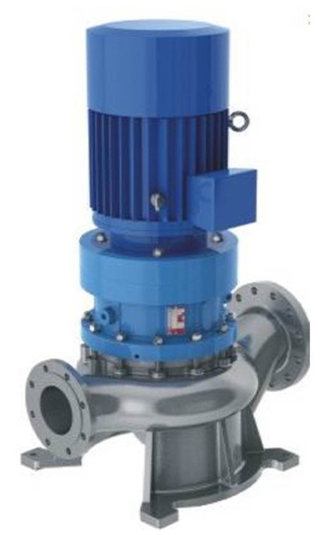 Vertical in-line pump