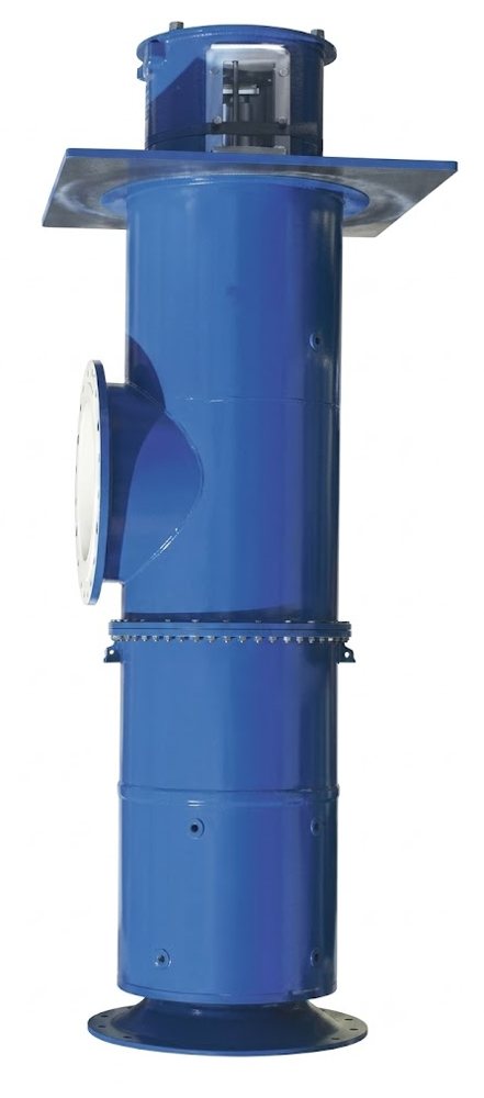 Vertically suspended can pump