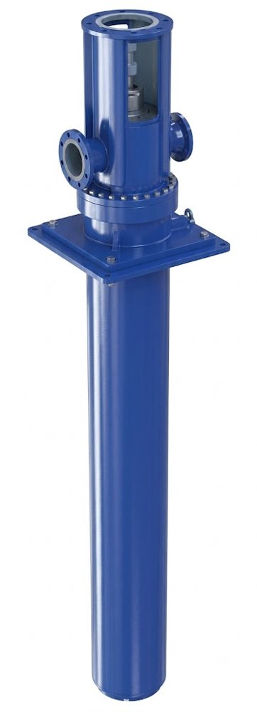 Vertical cantilever sump pump