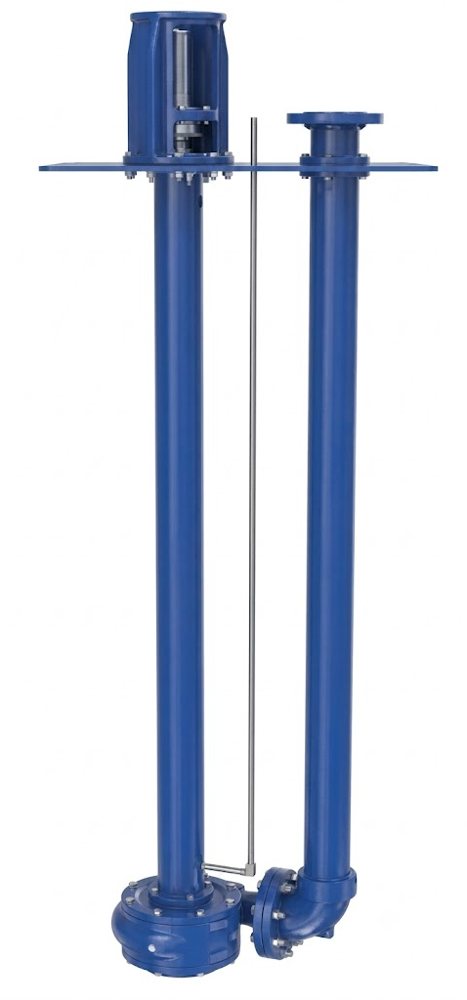 Vertical column pump, long shaft
